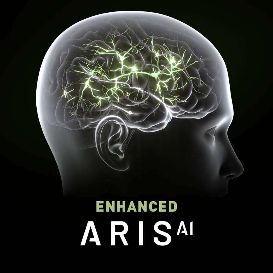 Aris AI product flyout.