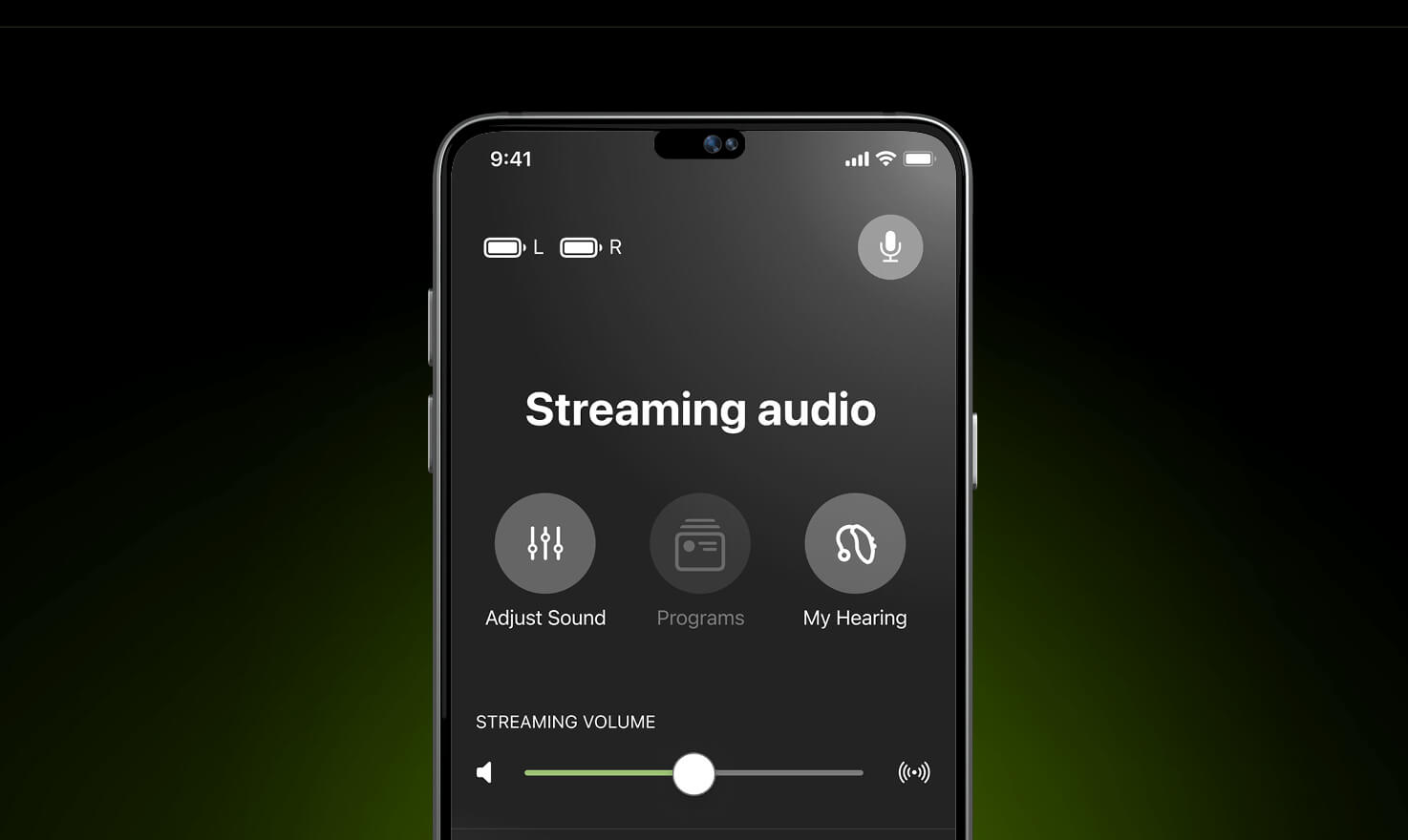 Streaming audio app